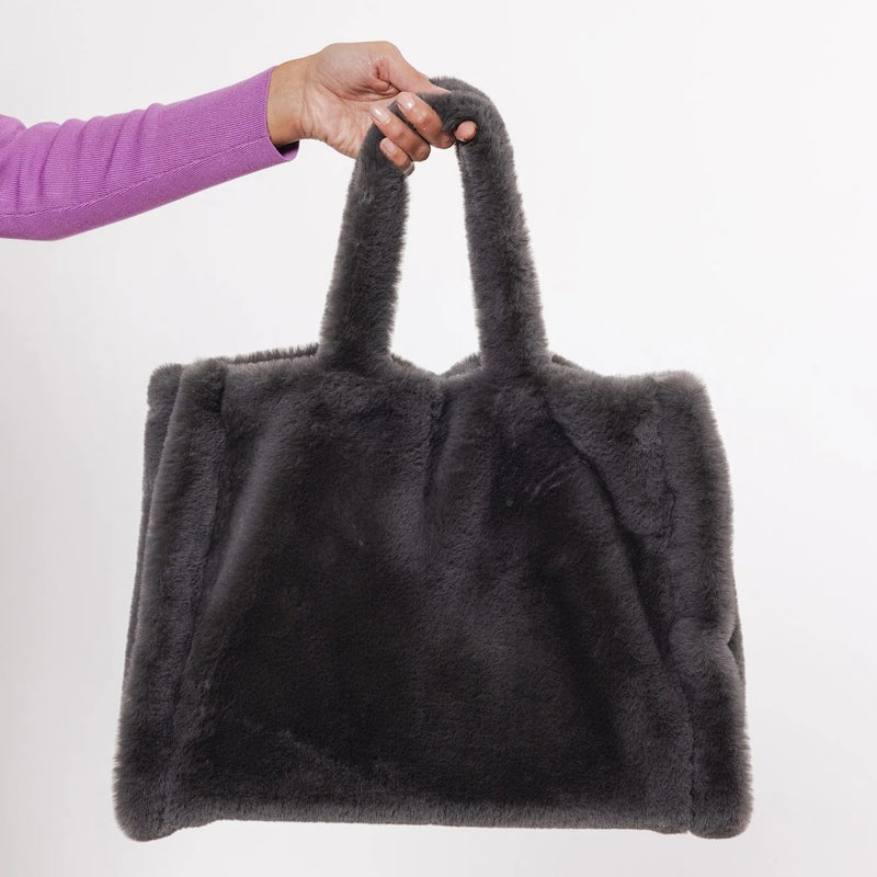 Daan Faux Fur Shopper Bag