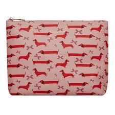 Dachshund Vegan Leather Washbag