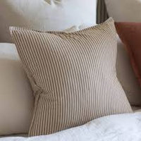 Darcy Brown Stripe Cushion cover