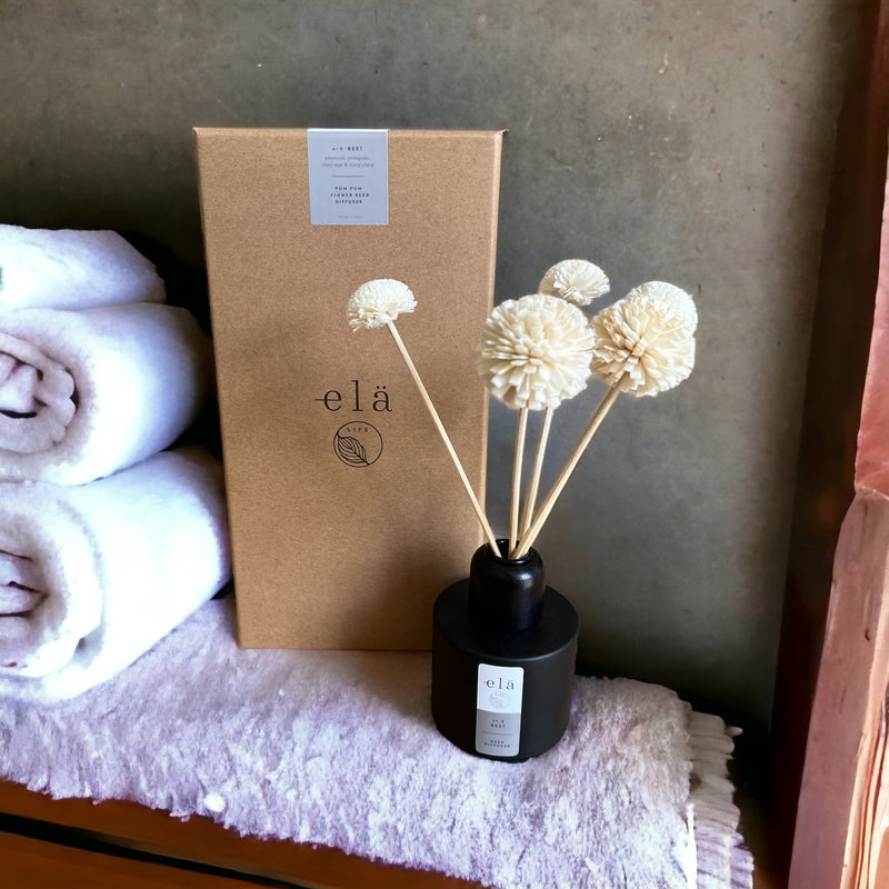 Calming Large Pom Pom Diffuser ~ with Vetivert, Pine Needle & Fir