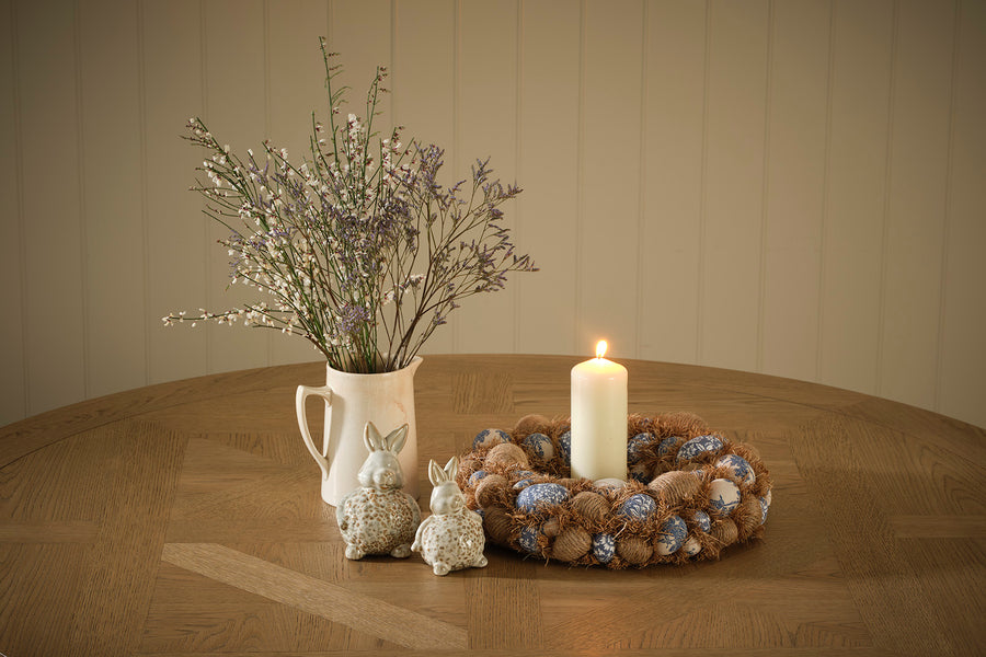 Small Light Brown Ceramic Easter Bunny