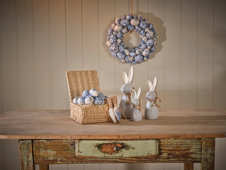 Blue & Cream Easter Wreath