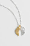 Wings Necklace -Silver Plated