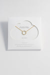 Circle CZ Necklace - Gold Plated and Silver Plated