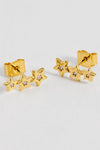 CZ Star Crawler Stud Earrings