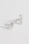 CZ Star Crawler Stud Earrings