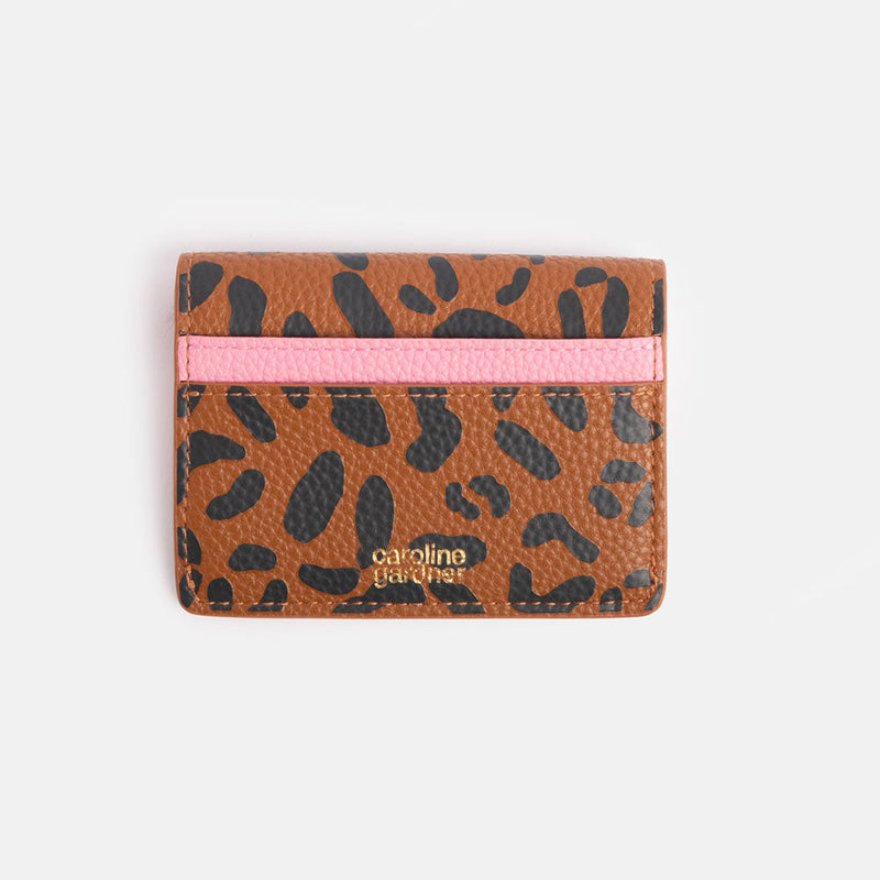 Tan Leopard Envelope Card Holder