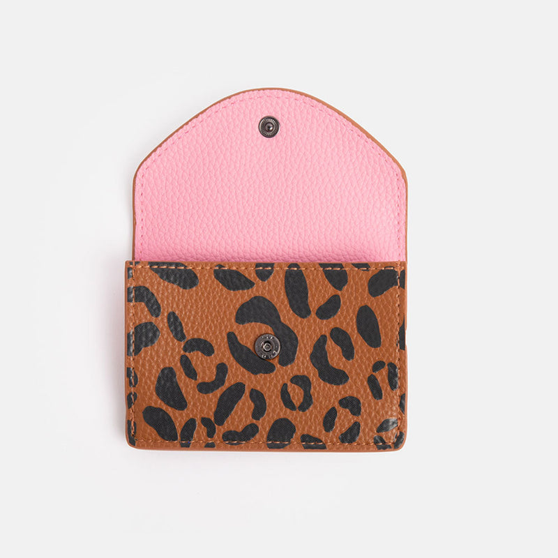 Tan Leopard Envelope Card Holder