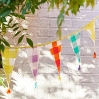 Gingham Cotton Fabric Bunting