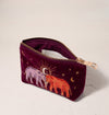 Enchanted Elephant Ruby Velvet Coin Purse