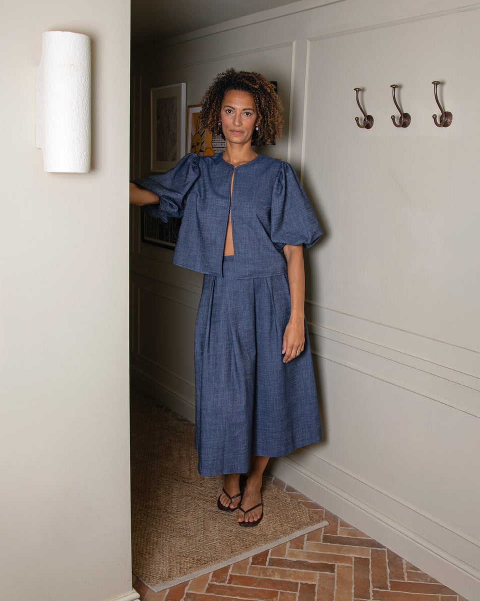 Gloria Skirt | Dark Denim