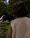 Soft Faux Sherpa Gilet in Polar White or Oat