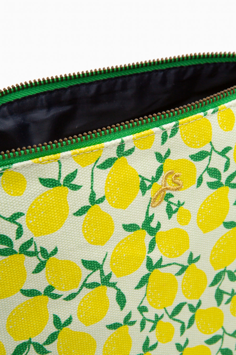 Mila Canvas Washbag with Lemons