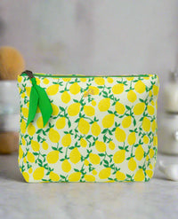 Mila Canvas Washbag with Lemons