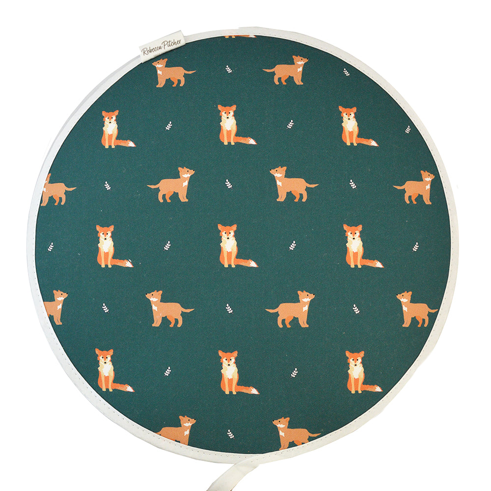 Dark Green Fox Circular Hob Cover (single)
