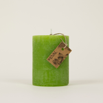 Geranium Leaf, Fragranced Coloured Pillar Candle