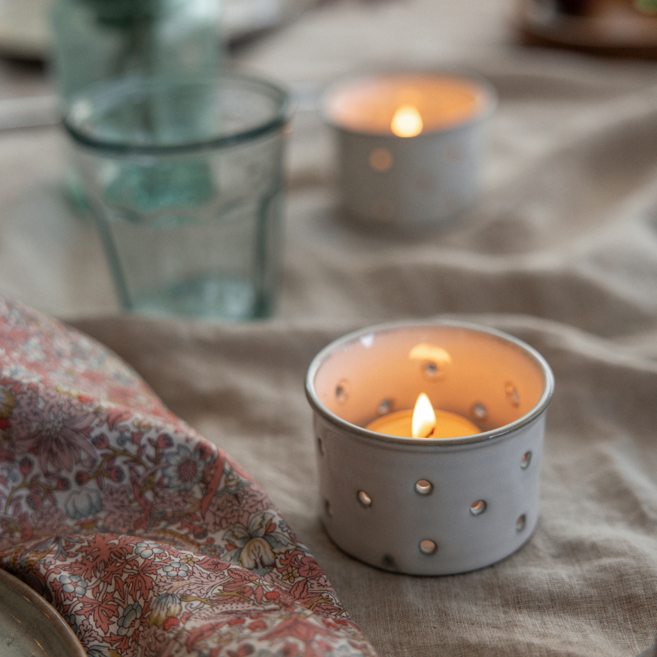 Tealight Holder - Glazed Finish