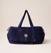 Navy and Gold Palm Overnight Bag