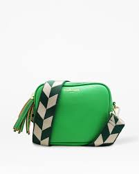 Forest Green Vegan Leather Lulu Crossbody Bag
