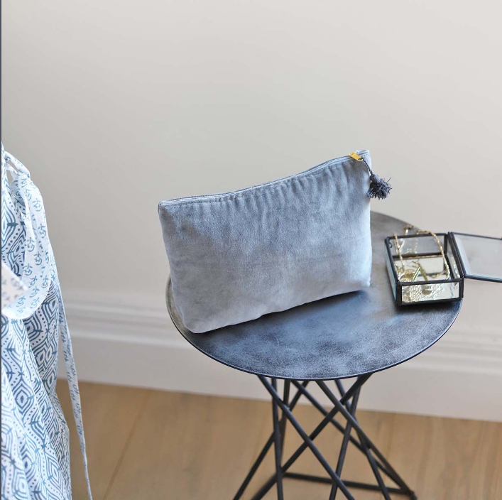 Grey clearance velvet bag