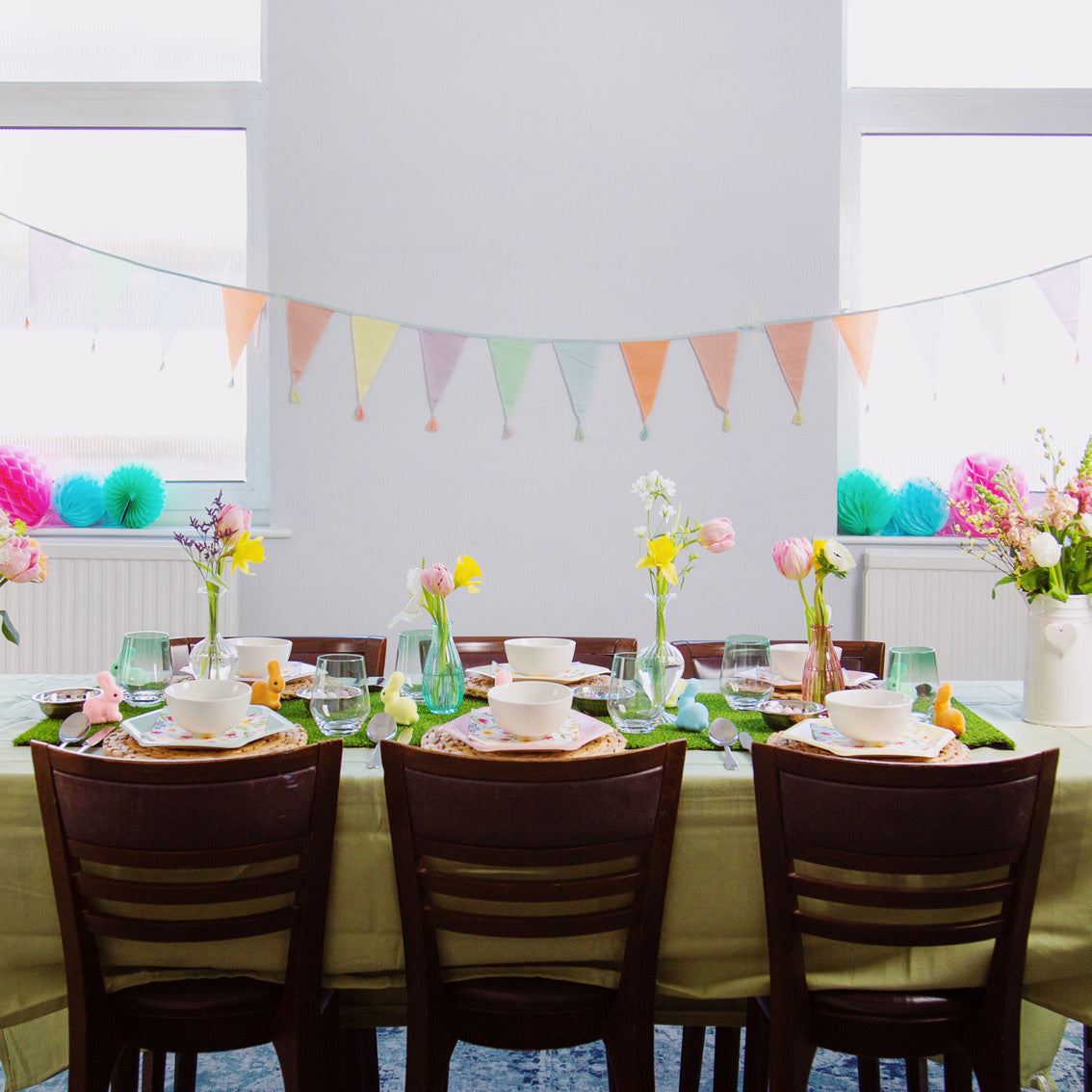 Pastel Cotton Fabric Cotton Bunting