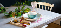 Christmas Placemats Pure Linen ~ Set of Two