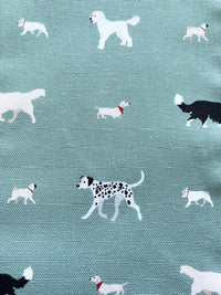 Dog Design Tea Towel in Sage