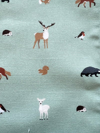 Wildlife Tea Towel in Smoke Green