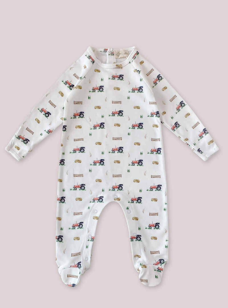 Tractor Baby Sleepsuit ~ birth to 12 months