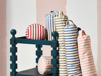 Ticking Stripe 2 Draught Excluder in Peony