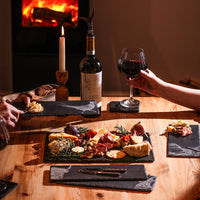 Country Animals Mini Slate Cheese Board & Knife set