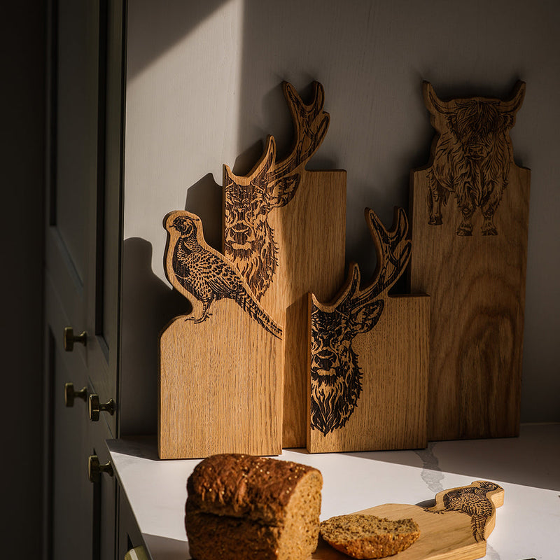 Pheasant Framed Oak Serving Board – Small