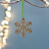 Stellar Snowflake Glitter Gold