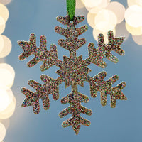 Stellar Snowflake Glitter Gold