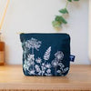 Linen Garden Design Makeup Bag