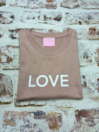 LOVE T-Shirt ~ in Grey or Blush