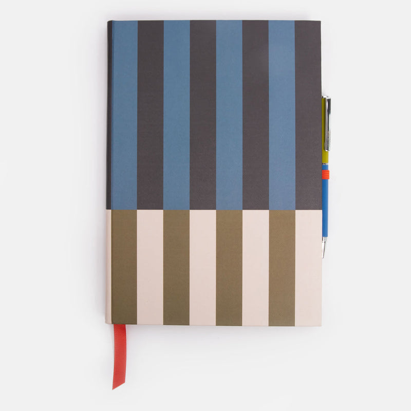 Block Stripe Casebound Notebook & Pen Set