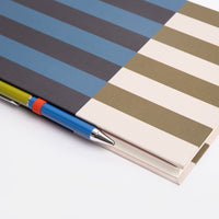 Block Stripe Casebound Notebook & Pen Set