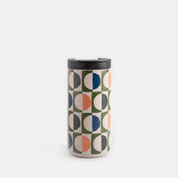 Geo Circles Stainless Steel Travel Mug
