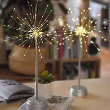 Mini Table Starburst Light ~ Silver