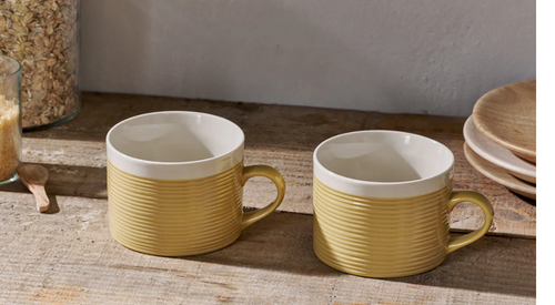 Kai Mugs - (Set of 2) in 3 colours