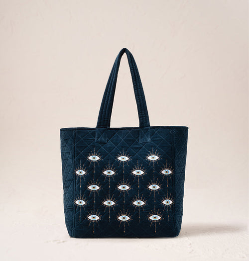 Mystical Eye Velvet Tote