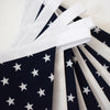 Navy Star and White Large Bunting
