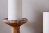 Omari Mango Wood Candlestick – Natural – 2 sizes