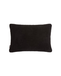 Oblong Sherpa Cushion Cover – in Black