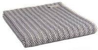 Organic Cotton Herringbone Throw ~ Navy