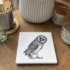 Beautiful Matt Ceramic White Coaster ~ in five gorgeous designs
