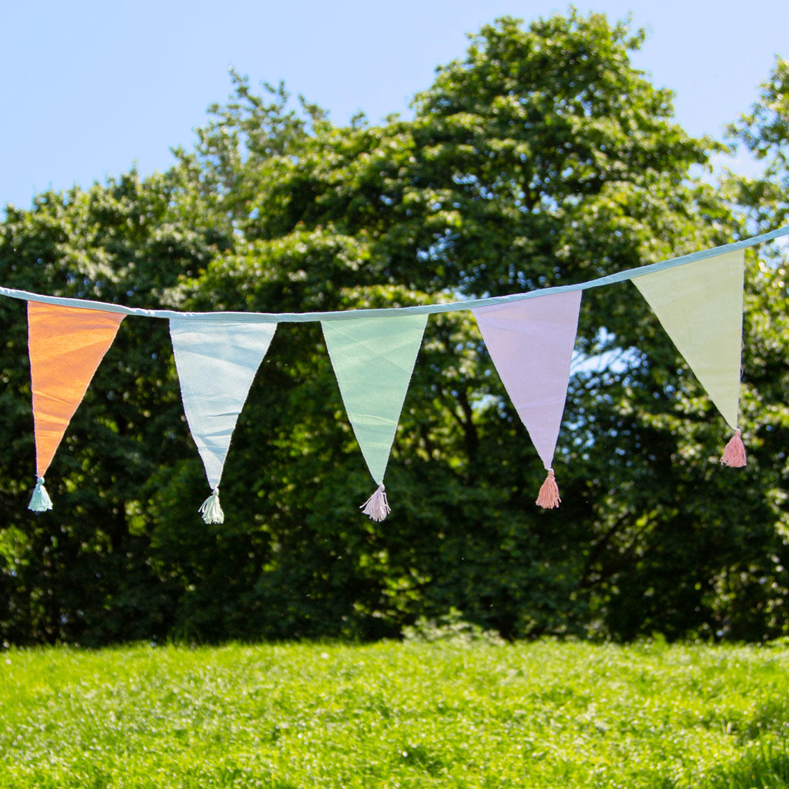Pastel Cotton Fabric Cotton Bunting