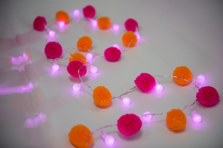 Pink & Orange ‘Festival’ Fairy Light Chain