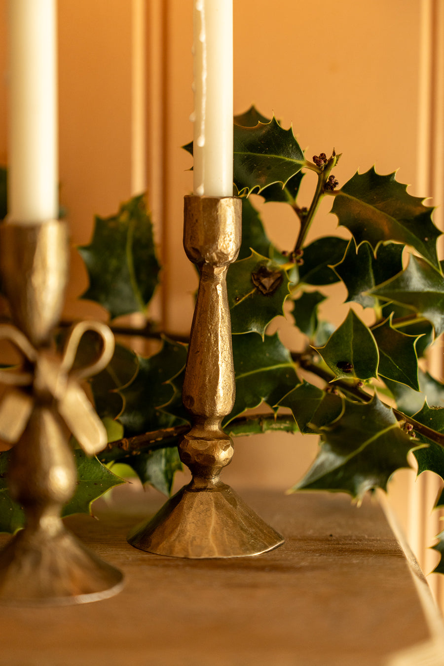 Small Brass Candle Holder with 6 Candles